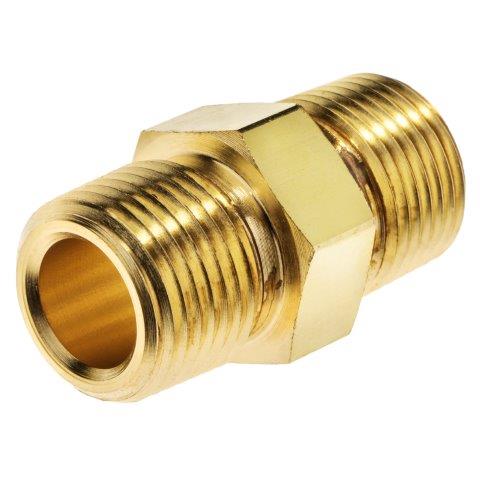 Brass Hex Nipple Instrumentation Pipe Fittings, Male NPT