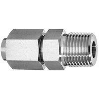Pipe Fittings - 37 Degree Flared Straight Male, 316 Stainless Steel