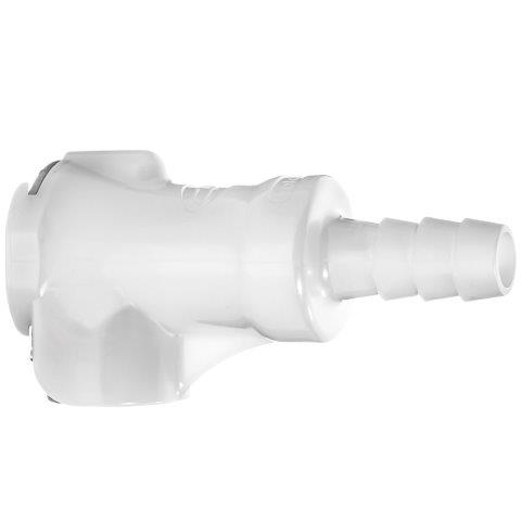 Quick Disconnect Acetal Plastic Straight Tube Fittings, Socket X Hose Barb