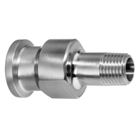 Reducer - Male Pipe to Hose, Quick Clamp, 316 Stainless Steel, Sanitary Fittings ZUSA-STF-QC-500