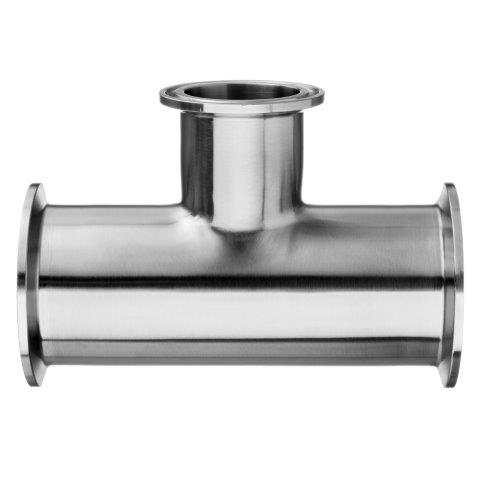 Tee - Reducer, Quick Clamp, 316 Stainless Steel, Sanitary Fittings