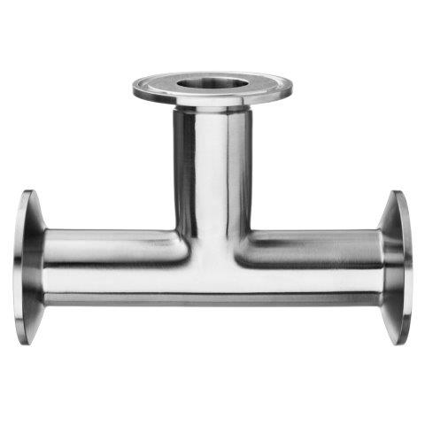 Tee - Quick Clamp, 304 Stainless Steel, Sanitary Fittings