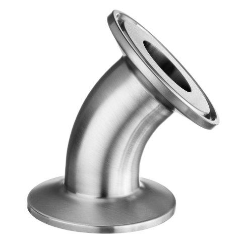 Elbow - 45 Degree, Quick Clamp, 304 Stainless Steel, Sanitary Fittings