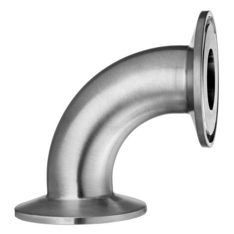 Elbow - 90 Degree, Quick Clamp, 316 Stainless Steel, Sanitary Fittings