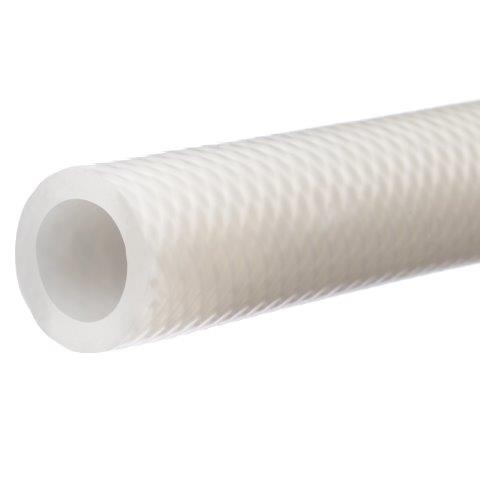 Tubing - Silicone, High Temperature, 3-A Sanitary Standards Compliant, Polyester Braid Reinforced