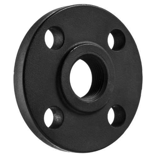 Pipe Flange - Threaded, Black-Coated Steel, Class 300