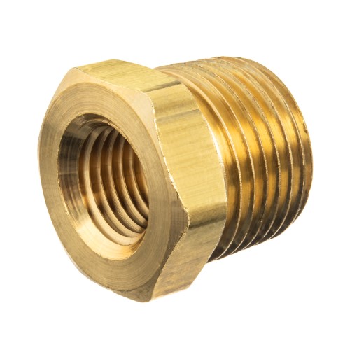 Hex Bushing - Brass, Pipe Fitting, Male BSPT to Female BSPT, Class 125