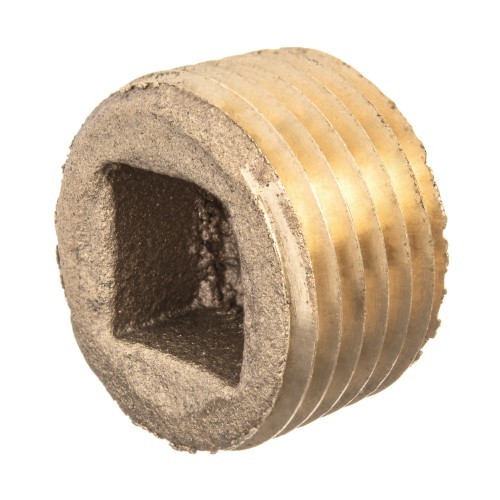 Plug - Square Socket, Brass, Pipe Fitting Male BSPT, Class 125