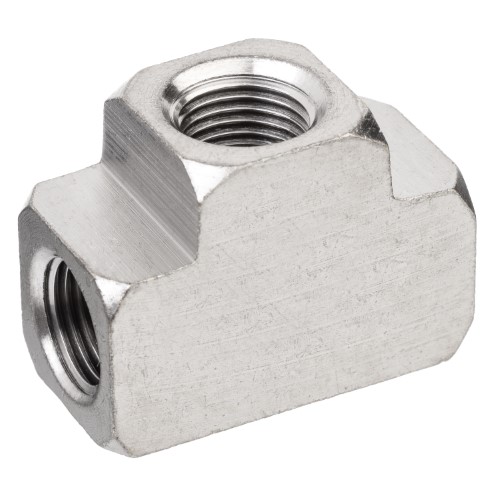 Tees - Nickel-Plated Brass, Pipe Fitting, Female NPT, Class 1000