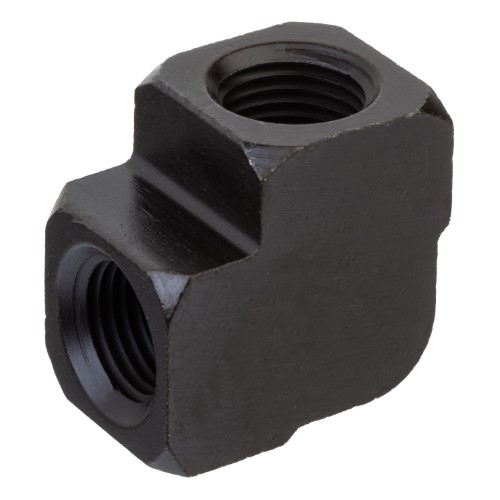 90° Elbows - Black Zinc-Plated Brass, Pipe Fitting, Female NPTF, Class 1000