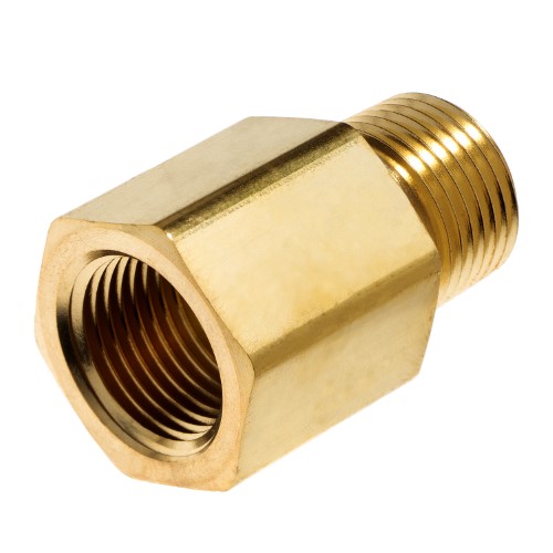 Adapter - Brass, Pipe Fitting, Male NPT to Male BSPT, Class 1000