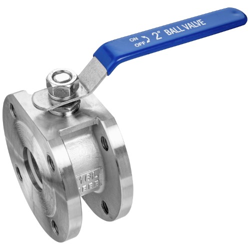 Wafer Flanged Ball Valve - Full Port, 1-piece, 316 Stainless Steel, Class 150