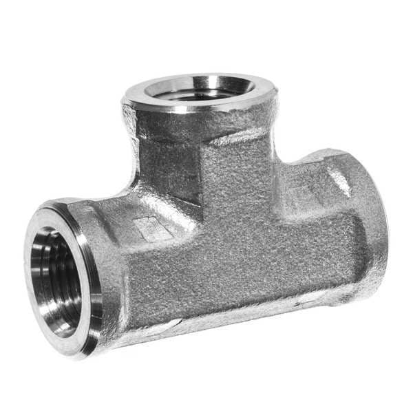 Pipe Fitting - Tee, Female BSPP, 316 Stainless Steel, Class 150