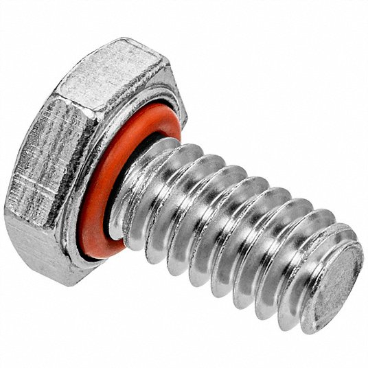 Self-Sealing Hex Bolt - 18-8 Stainless Steel, Unified Coarse
