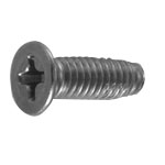 Self Tapping Screws - Low Flat Head, Phillips Drive, Evatite with Cross Hole D=6