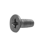 Self Tapping Screws - Low Flat Head, Phillips Drive, Evatite with Cross Hole D=7
