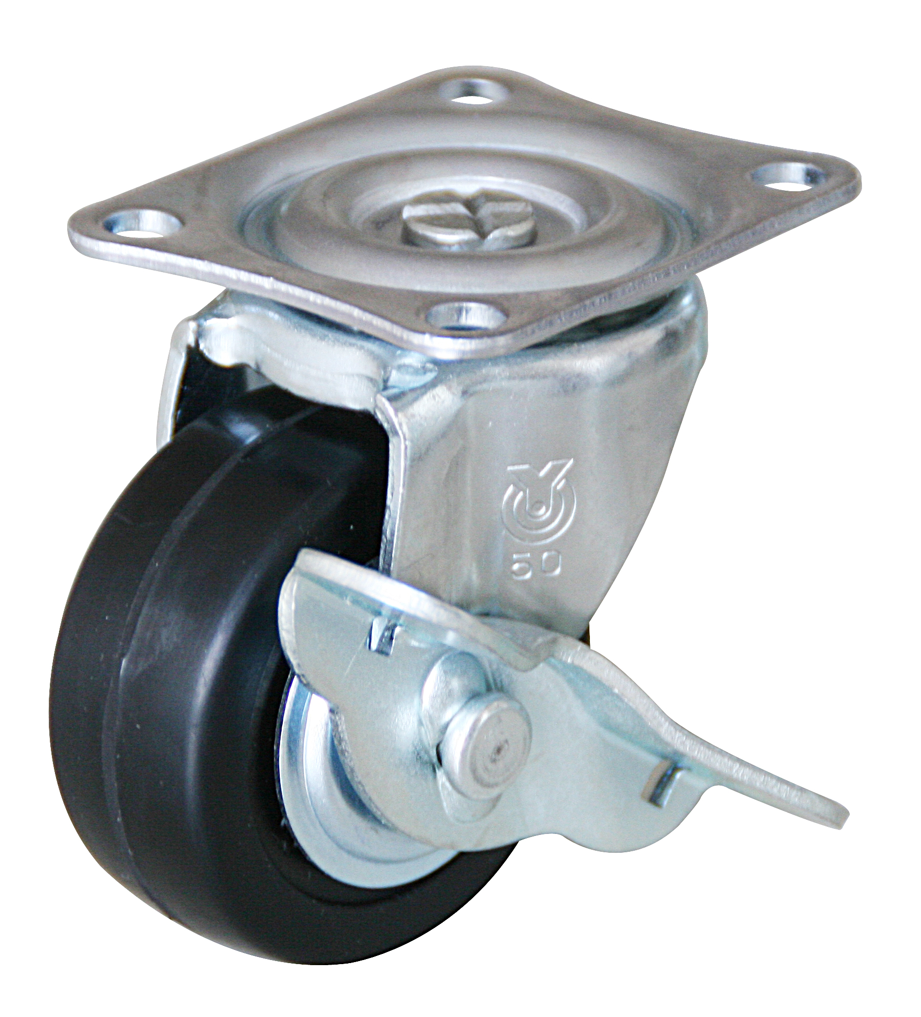Casters - With swivel plate, G-S series. G-65NS