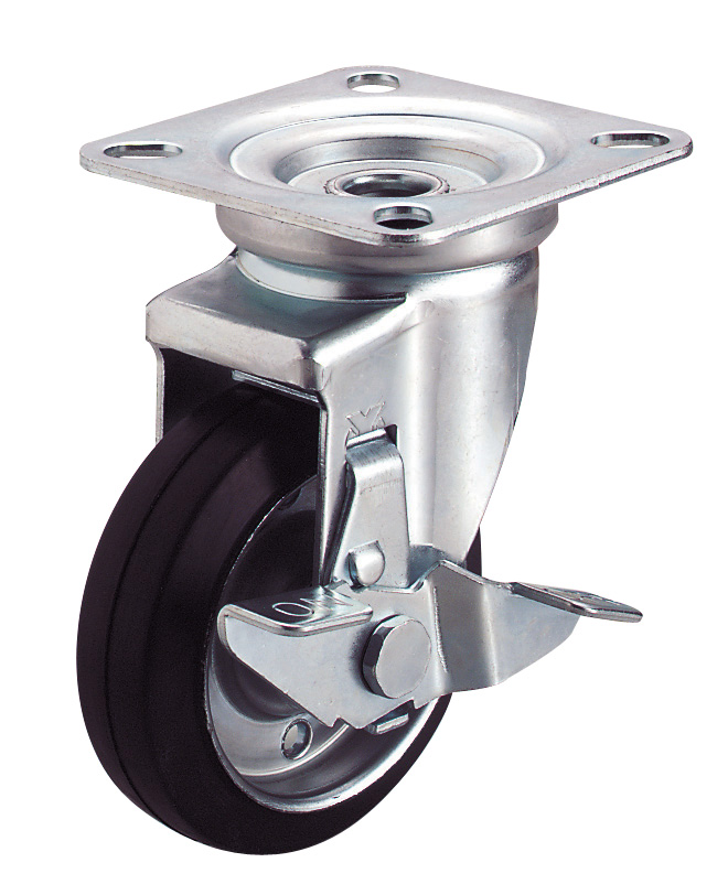 Casters - Turntable, with rotation stop, J-S series. UWJ-200S