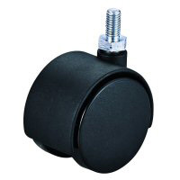 Casters - Double, resin with threaded bolt, type P.
