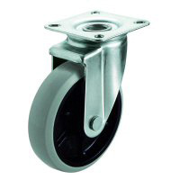 Casters - With swivel plate, J2 series.