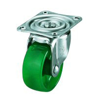 Casters - Polycarbonate, swivel (with single bearing), type G. G-25PC-G