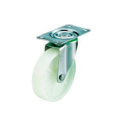 Casters - With swivel plate, stainless steel, SUS-E series.