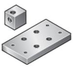 Block & Plate Aluminum Extrusion BracketsImage