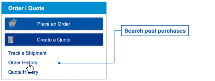 Check Order History