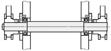 Ejes rotativos: ambos extremos escalonados, un extremo roscado: imagen relacionada