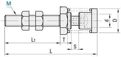 Elementos de los componentes de la abrazadera: cabezas roscadas de metal para abrazaderas: Related Image