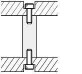 Postes hexagonales: ambos extremos roscados, dimensión L configurable: imagen relacionada