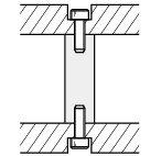 Postes circulares: ambos extremos planos con llave estándar plana, dimensión L estándar: Related Image