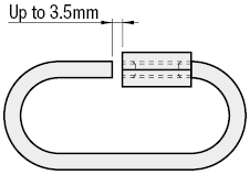 Cadenas / cables de prevención de pérdidas - Uniones metálicas: imagen relacionada