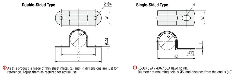 Soportes de tubería - sillines simples / dobles: imagen relacionada