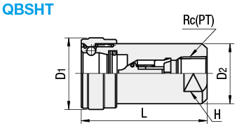 Acoplamientos rápidos - Válvula de enchufe, roscada, de alta presión (tipo 210): imagen relacionada