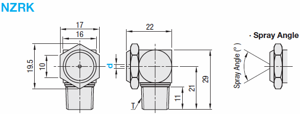 Boquillas de pulverización: patrón de pulverización de forma anular, 90 grados.  Boquilla: Imagen relacionada