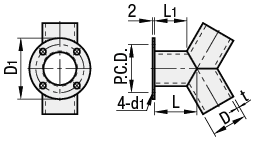 Artículos de manguera de conducto de aluminio - en forma de Y: imagen relacionada