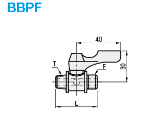 Válvulas de bola compactas - Latón, PT roscado / PF roscado: Imagen relacionada