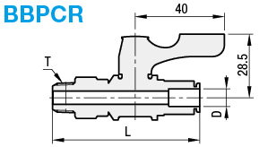 Válvulas de bola compactas - Latón, tuerca giratoria, conexión roscada de PT / tubo: Imagen relacionada