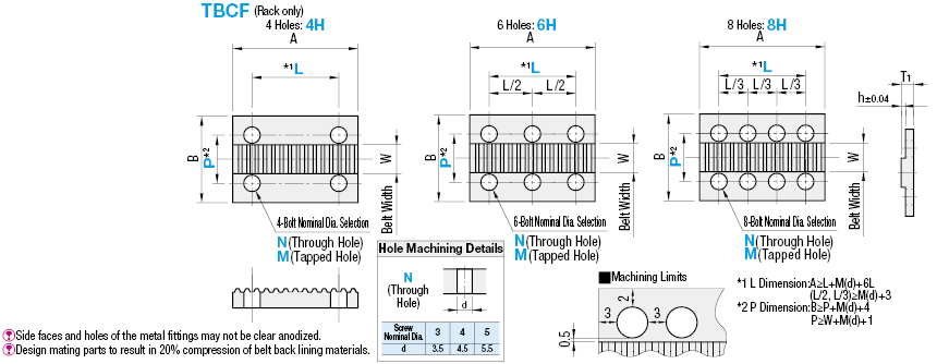 Placa de sujeción de la correa de distribución: prevención de sobrepresión, posición configurable del orificio: imagen relacionada