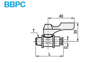 Válvulas de bola compactas - Latón, PT Roscado / Conexión de tubo: Imagen relacionada