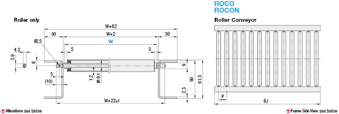 Transportadores de rodillos - Diámetro del rodillo 19 mm: imagen relacionada