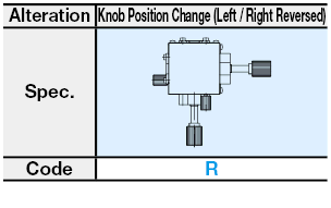 Cola de milano de eje XY de alta precisión, etapas de tornillo deslizante - Mango estándar / extendido (plomo 4.2 mm) -: Imagen relacionada