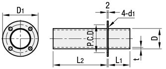 Elementos de manguera de conducto de aluminio - Bridas de montaje en panel: Imagen relacionada