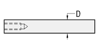 Ejes giratorios: un extremo roscado (PULGADAS): imagen relacionada