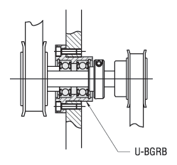 Bearings with Housings - Inch Housings, Double Bearings with Retaining Rings, Round:Related Image