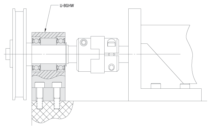 Bearings with Housings - Inch Housings, T-Shaped Base Mount Double Bearings:Related Image