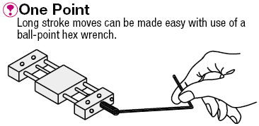 [Ajuste simplificado] Eje X -Tornillo de alimentación- -Tipo de cable grande-: Imagen relacionada