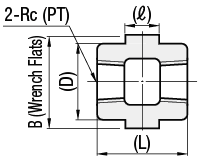 Accesorios de tubería de alta presión - Zócalo, hexágono: imagen relacionada