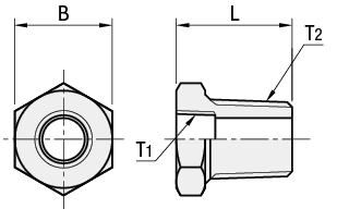 Accesorios de latón para tubería de acero - Casquillo reductor: imagen relacionada